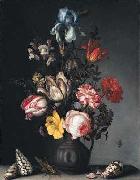 Balthasar van der Ast Flowers in a Vase with Shells and Insects Germany oil painting artist